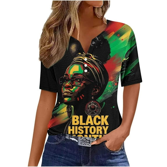 women's tops spring fashion Women's Casual Gradient Short-Sleeved V-Neck Top Blouse graphic tees for women