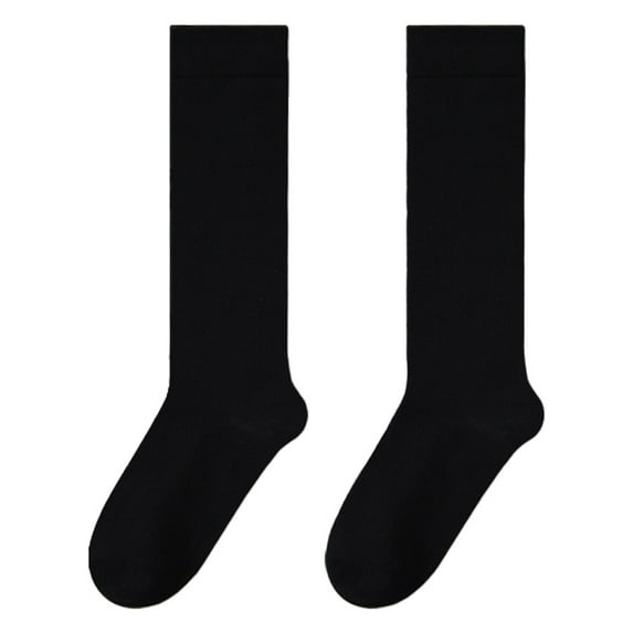 womens Graduated Compression Knee High Socks, Long tube thin high tube socks - 1 Pair,black