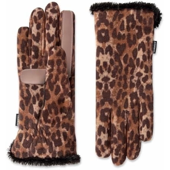womens Stretch Fleece Gloves With Microluxe Lining and Smart Touch Technology