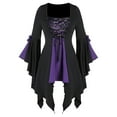 thumbnail image 1 of womens Tops for $5 Tops For Women Casual Spring Summer Women Halloween Gothic Criss Cross Sequined Insert Butterfly Sleeve T-Shirt Tops, 1 of 4