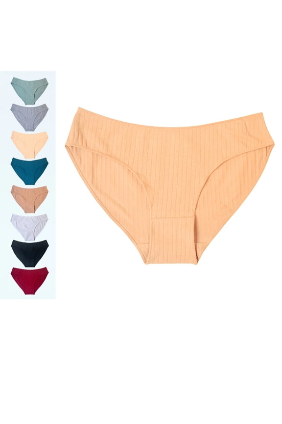 womens Undersated Cotton Full Coverage Brief Panty 2025 Beige L