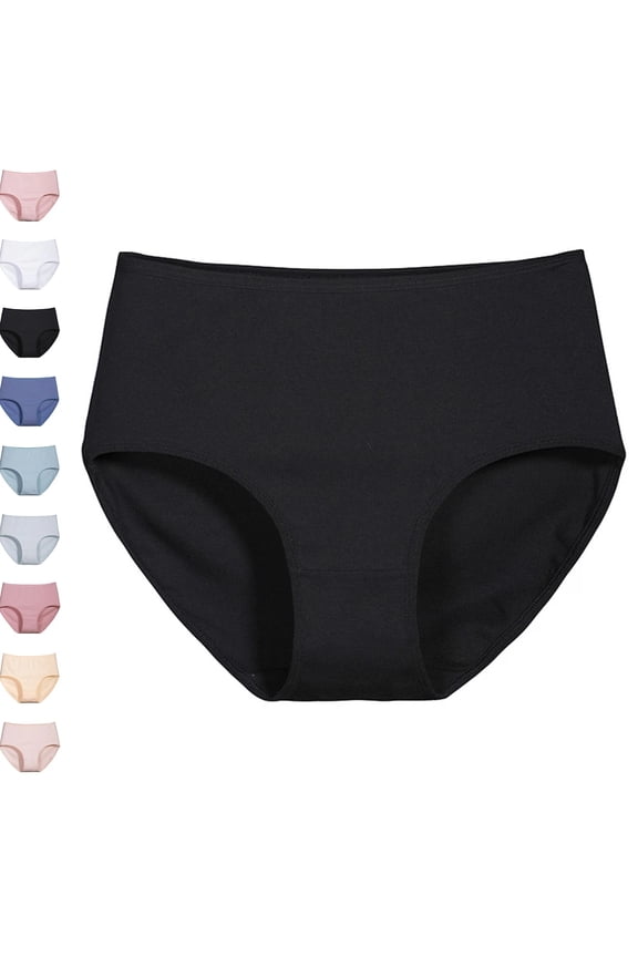 womens Undersated Cotton Full Coverage Brief Panty Black M