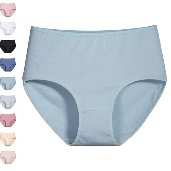 womens Undersated Cotton Full Coverage Brief Panty Blue S