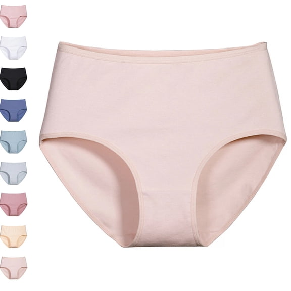 womens Undersated Cotton Full Coverage Brief Panty Light pink L