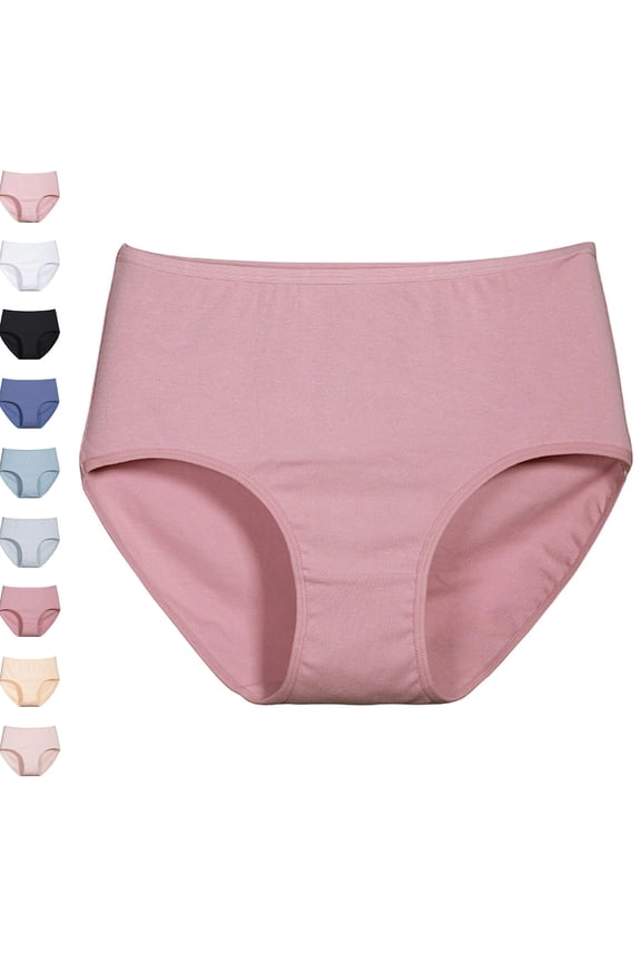 womens Undersated Cotton Full Coverage Brief Panty Watermelon Red M