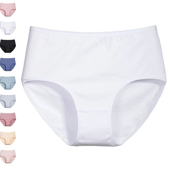 womens Undersated Cotton Full Coverage Brief Panty White S