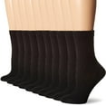 thumbnail image 1 of womens Value, Crew Soft Moisture-wicking Socks, Available in 10 and 14-packs, 1 of 1