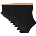 thumbnail image 1 of womens Value, Crew Soft Moisture-wicking Socks, Available in 10 and 14-packs, 1 of 1