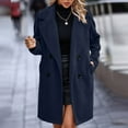 thumbnail image 1 of womens fall jackets,Dark Blue Women 2025 Winter Faux Fur Coats Lapel Long Sleeve Fuzzy Fleece Outerwear Button Down Sherpa Jackets Fall Outfits, 1 of 6