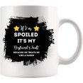 thumbnail image 1 of womens if I'm spoiled it's my boyfriends fault funny girlfriend Mug 11Oz Cup White Cups, 1 of 6