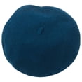 thumbnail image 1 of womens juniors hat beret wool felt blue teal merona cap beanie style cold weather warm outerwear, 1 of 1