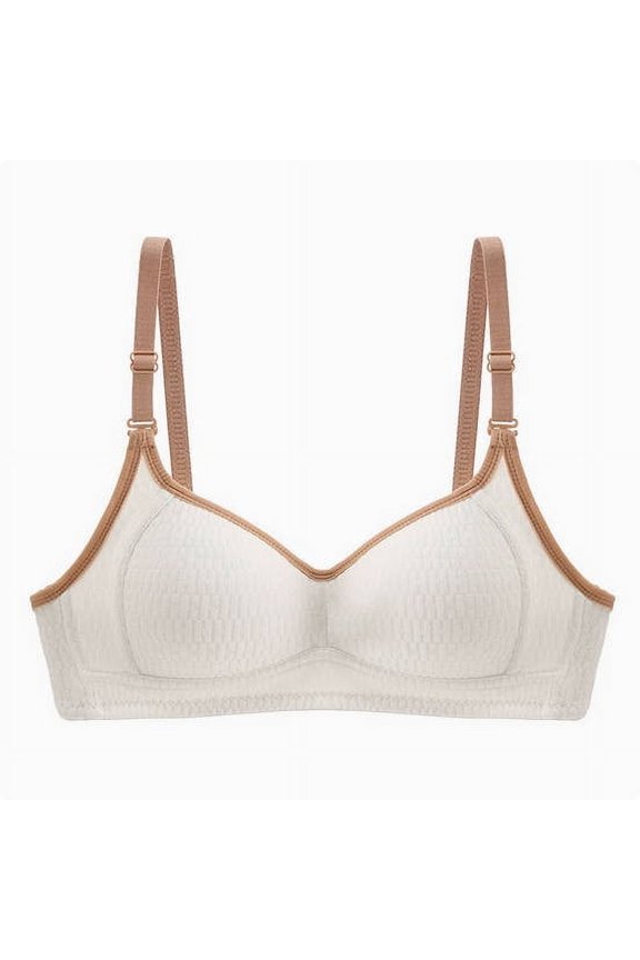 womens plain soft bras Supportive Push Up bra Full Coverage Shelf Bralettes adjustment Spaghetti Straps Anti-Sagging underwear NO underwire teenager underwear