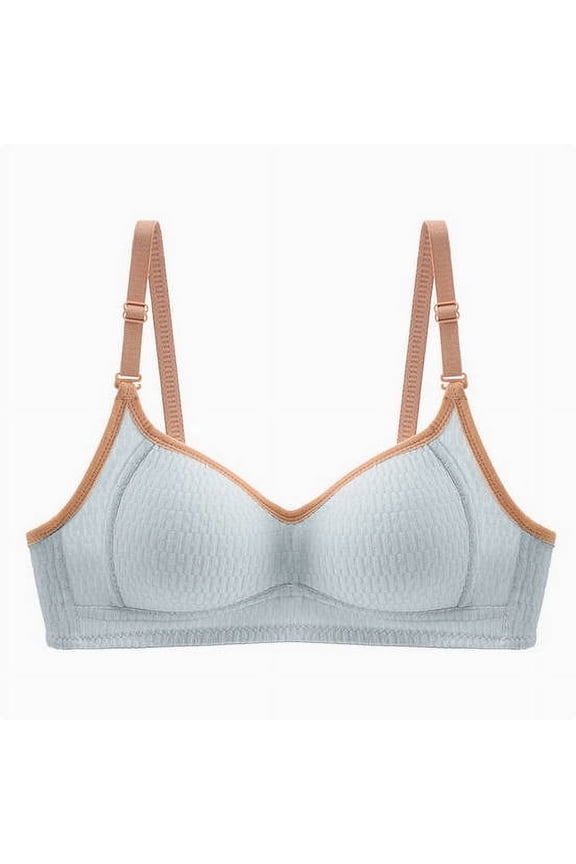 womens plain soft bras Supportive Push Up bra Full Coverage Shelf Bralettes adjustment Spaghetti Straps Anti-Sagging underwear NO underwire teenager underwear