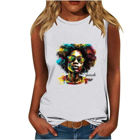womens tops Graphic Tees for Women Sleeveless Tank Tops 2025 Summer Casual Loose Square Neck Shirts Vest Camisole Outfits spring tops for women