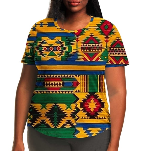 womens tops Women Fashion Casual Printing Shirts Short Sleeve Loose Plus Size Tee Round Neck Tunic Blouse spring tops for women