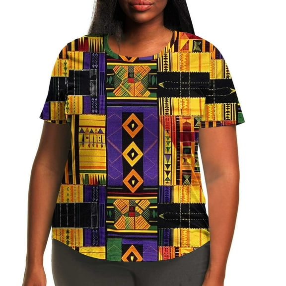 womens tops Women Fashion Casual Printing Shirts Short Sleeve Loose Plus Size Tee Round Neck Tunic Blouse spring tops for women