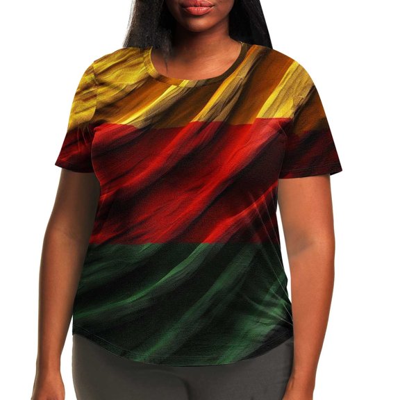 womens tops Women Fashion Casual Printing Shirts Short Sleeve Loose Plus Size Tee Round Neck Tunic Blouse spring tops for women