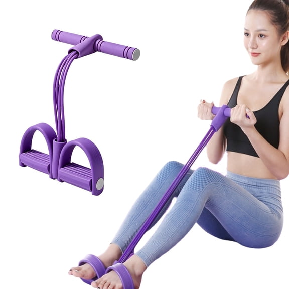 wondolla exercise band,Versatile Elastic Training Cord with Foot Loops & Hand Grips, Customizable Tension Workout Rope for Total‑Body Training, Lightweight Compact Gear for On the Go Fitness