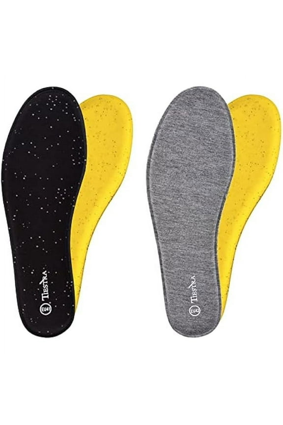 2 Pair -Shoe Inserts for Mens Memory Foam Insoles,Replacement Insoles for Work Boots Running Shoes, Cushion Shock Absorbing for Foot Pain Relief, Comfort Breathable Inner Soles 42EU,US9