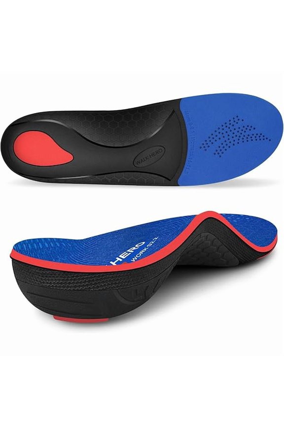 Arch Support Inserts for Men & Women - Plantar Fasciitis Insoles with Max Cushion, Orthotics for Heel Pain Relief, Shoe Insoles for Work Boots (Mens 10-10.5 | Womens 12-12.5, Starry Blue)