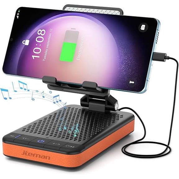 wonima06 Bluetooth Speaker Phone Stand with Charging Function,Portable Foldable Slim Stand,Birthday Gifts for Men and Women Tech Gadgets