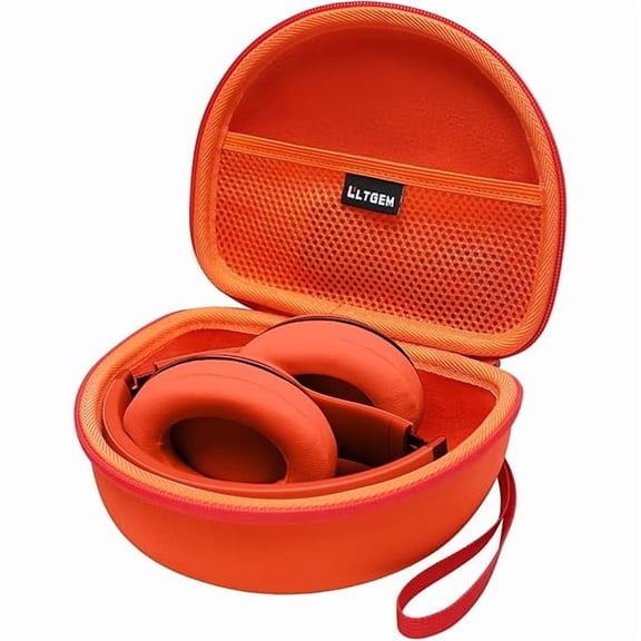 wonima06 Headphone Case Compatible with Beats Studio Pro/Solo 4 / Studio 3 / Solo 3 / Picun B8 / BERIBES/JLab JBuds Lux ANC Wireless Bluetooth Noise Cancelling Headphones, Orange(Case Only)