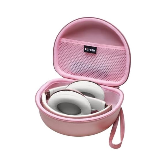 wonima06 Headphone Case Compatible with Beats Studio Pro/Solo 4 / Studio 3 / Solo 3 / Picun B8 / BERIBES/JLab JBuds Lux ANC Wireless Bluetooth Noise Cancelling Headphones, Rose Gold(Case Only)