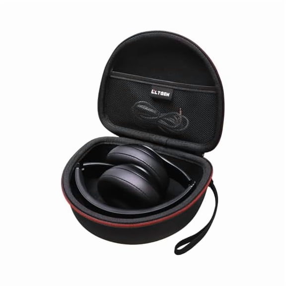 wonima06 Headphone Case Compatible with Beats Studio Pro/Solo 4 / Studio 3 / Solo 3 / Picun B8 / BERIBES/JLab JBuds Lux ANC Wireless Bluetooth Noise Cancelling Headphones, Black(Case Only)