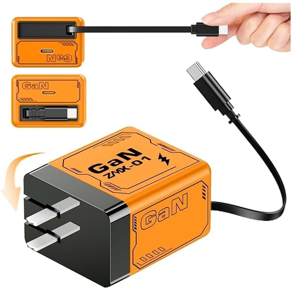 wonima10 2025 New 2 in 1 Charger, Retractable Charger with Type C Cable ...