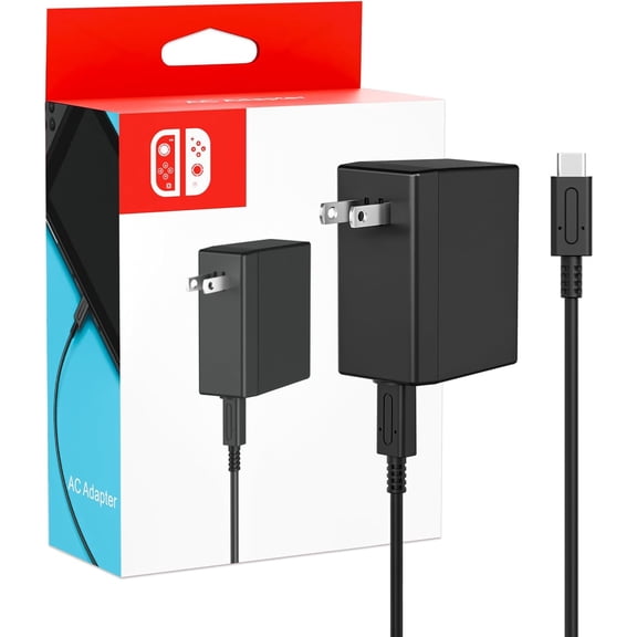 wonima11  Charger for Nintendo Switch, 45W AC Adapter Fast Charging with 5ft Detachable USB C Cable, Compatible with Switch/OLED/Lite, Steam Deck, Support TV Mode, Original Quality