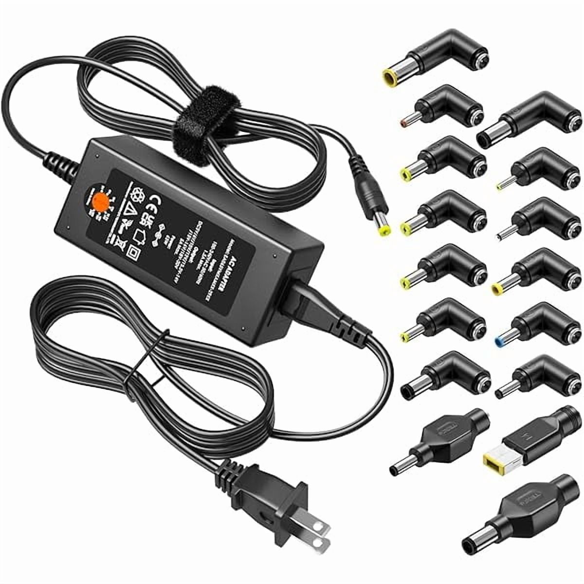 Alimentatore Universale ComSys 90W Per Laptop, Tensione Regolabile 12V-24V E Tanti Adattatori Inclusi!