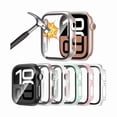thumbnail image 1 of wonima88 [6 Pack] Case for Apple Watch 46mm Series 11/10 Screen Protector, Ultra-Thin Tempered Glass, Full Coverage Scratch-Resistant Hard Face Cover for iWatch 46 mm, 1 of 6