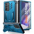 thumbnail image 1 of wonima99 for Samsung Galaxy Note-20-Ultra Case: Military Grade Drop Proof Protection Phone Cover with Kickstand | Heavy Duty Shockproof Matte Textured Note20 Ultra 4G 5G Cases - 6.9 Inches Blue, 1 of 1