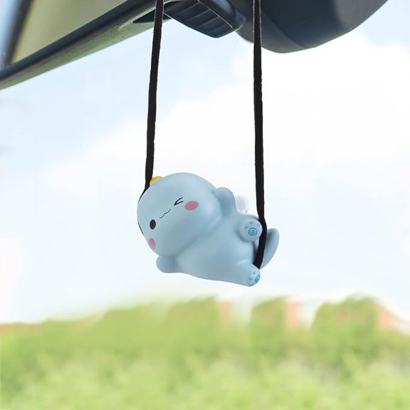 wonuu Cute Dinosaur Pendant Flying Hanging Ornament for Car Rearview Mirror Charms Decoration Accessories