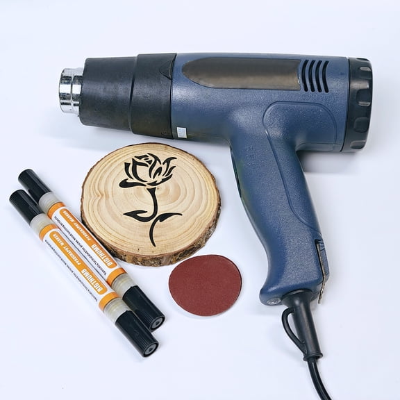 wood diy projects Burning Wood Burning Pen Chemical Pyrography Marker Pen Safe Scorch Tool for DIY Projects Wood Painting Draft Pencil Dual Pen Point Tip with 1mm Oblique Head and 3mm Round Head
