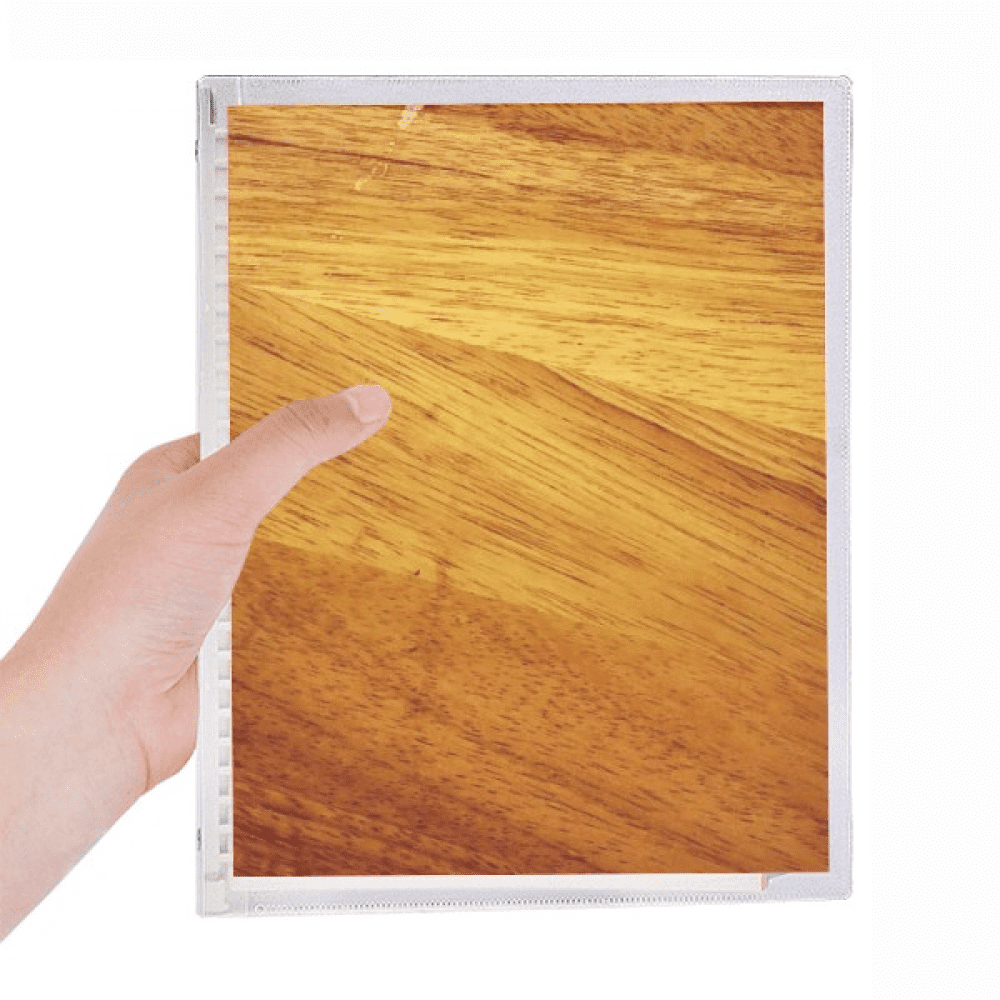 wood irregular subtued stripes pattern notebook loose diary refillable ...