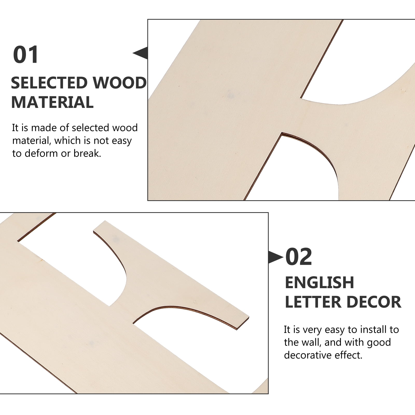 wood letters 12 inch Unfinished Wooden Letter Wooden Letter Sign for