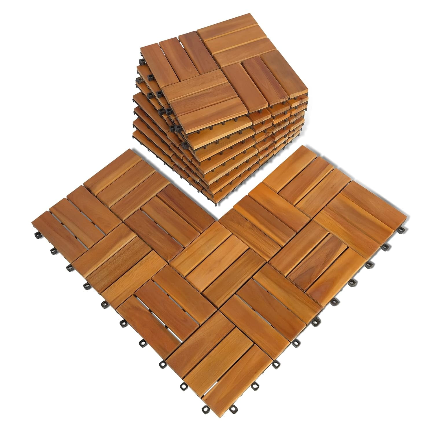 wood outdoor flooring, interlocking deck tiles solid wood acacia deck