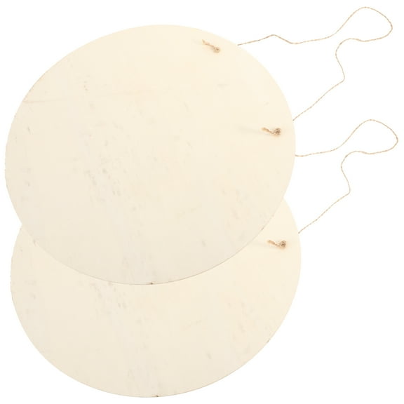 2 Sets Round Blank Boards for DIY Hanging Wooden Circles Craft Signs