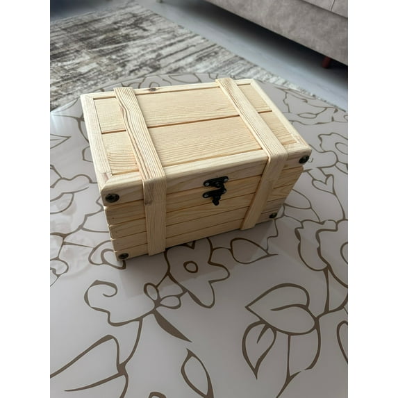 wooden box, wooden gift box, handmade box, wooden handmade storage box, natural wooden box
