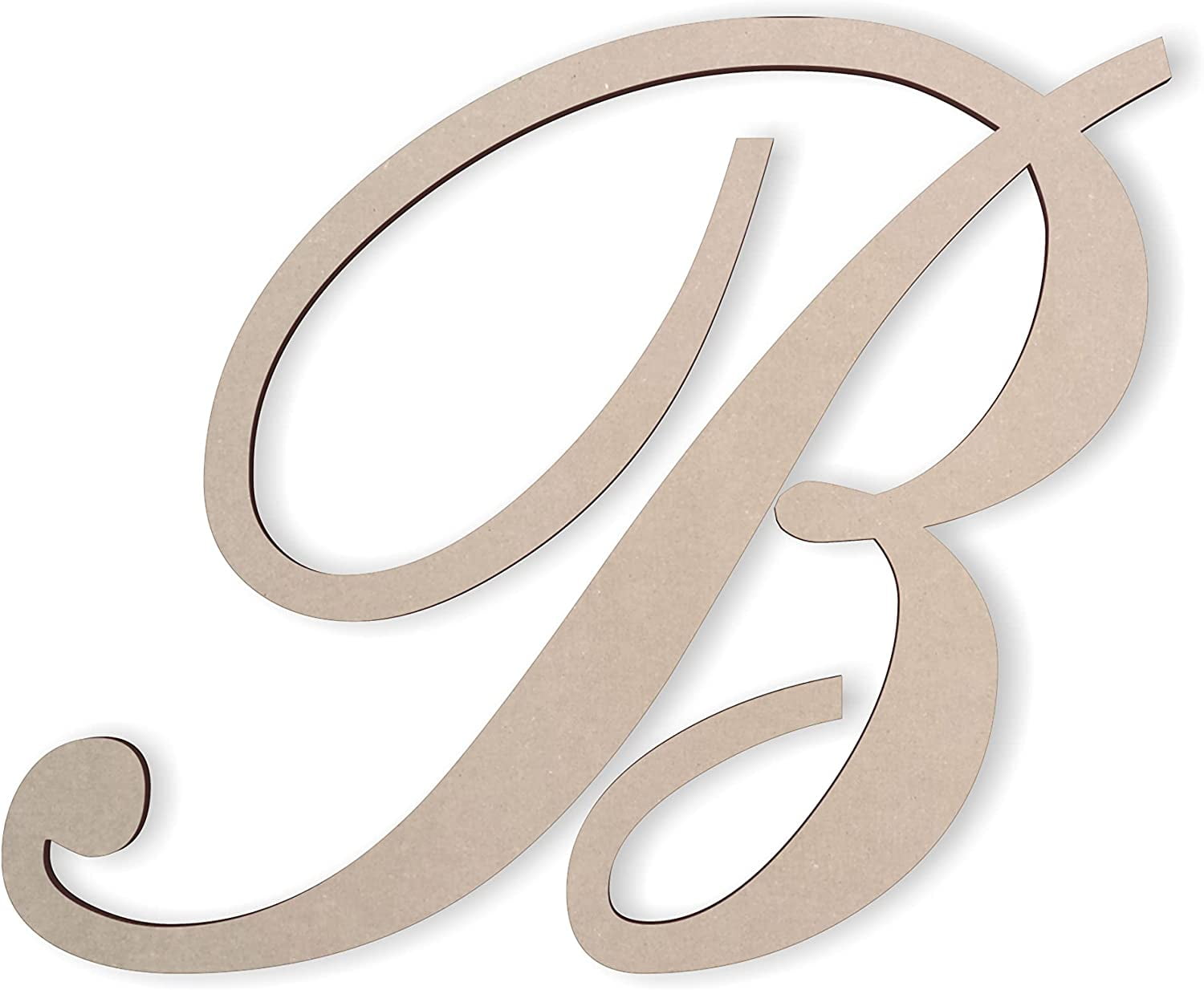 Wooden Letters Cursive Wood Letter For Wall Décor Various Sizes & Durable Smooth Laser Cut
