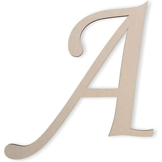 Wooden Letters – Cursive Wood Letter for Wall Décor for Wall, Nursery & Crib