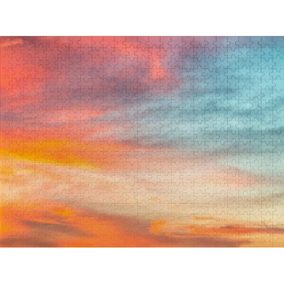 wooden puzzle Abstract Sunset Painting Intelligent Game Fit togather a magic Art for home Decoration or Prensent 300 pieces