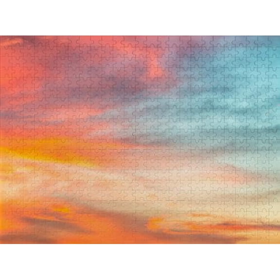 wooden puzzle Abstract Sunset Painting Intelligent Game Fit togather a magic Art for home Decoration or Prensent 500 pieces