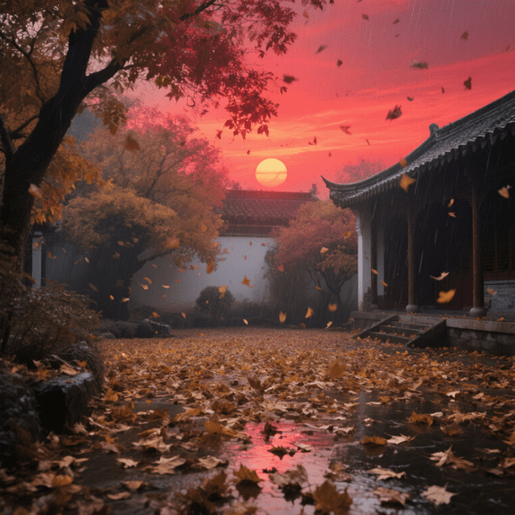 wooden puzzle Ancient Building in Landscape Hard Challenging Exercise Intellegent wall decor suitable for Teenager or Adult 500 PCS