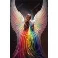 thumbnail image 1 of wooden puzzle Angel with Rainbow Wings Intelligent Game Fit togather a magic Art for home Decoration or Prensent 300 pieces, 1 of 5