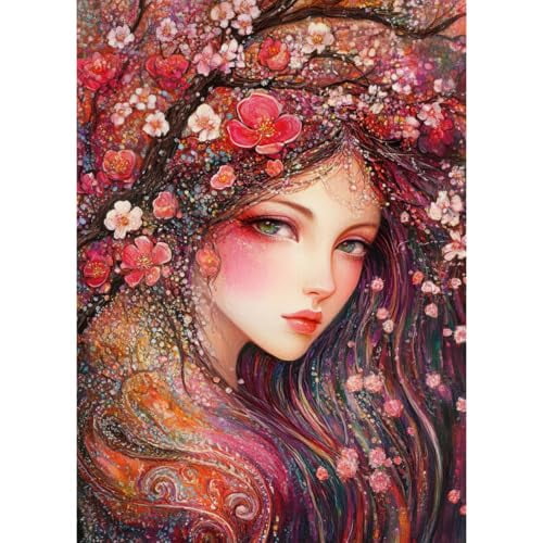 wooden puzzle Blossom - Crowned Beauty Intelligent Game Fit togather a magic Art for home Decoration or Prensent 300 pieces