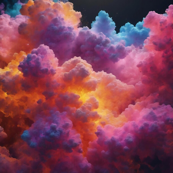 wooden puzzle Bright abstract cloud Intelligent Game Fit togather a magic Art for home Decoration or Prensent 1000 pieces