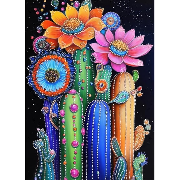 wooden puzzle Cactus Flower Fusion Intelligent Game Fit togather a magic Art for home Decoration or Prensent 500 pieces