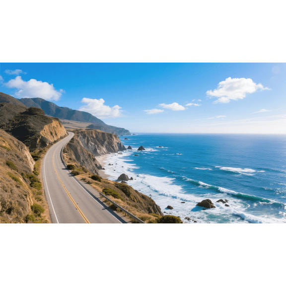 wooden puzzle California's Highway OneIntelligent Game Fit togather a magic Art for home Decoration or Prensent 1000 pieces